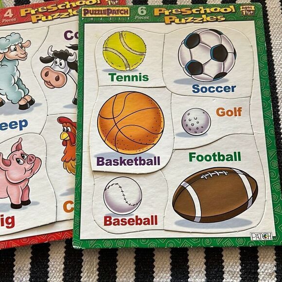 Puzzle patch preschool ages 1 1/2 and up puzzles - Picture 2 of 4